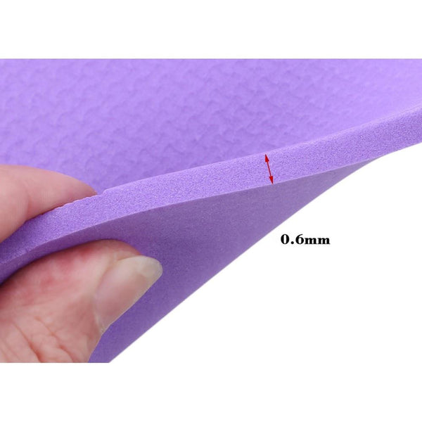 6Mm Eva Yoga Mat Fitness Pilates Gym Non Slip Exercise Purple Pink Blue Mats & Non Slip Towels
