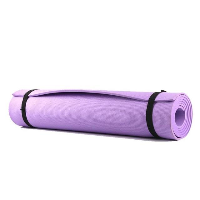 6Mm Eva Yoga Mat Fitness Pilates Gym Non Slip Exercise Purple Pink Blue Mats & Non Slip Towels