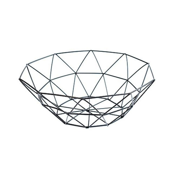 Creative Geometric Metal Fruit Basket Storage Bowl Racks & Holders