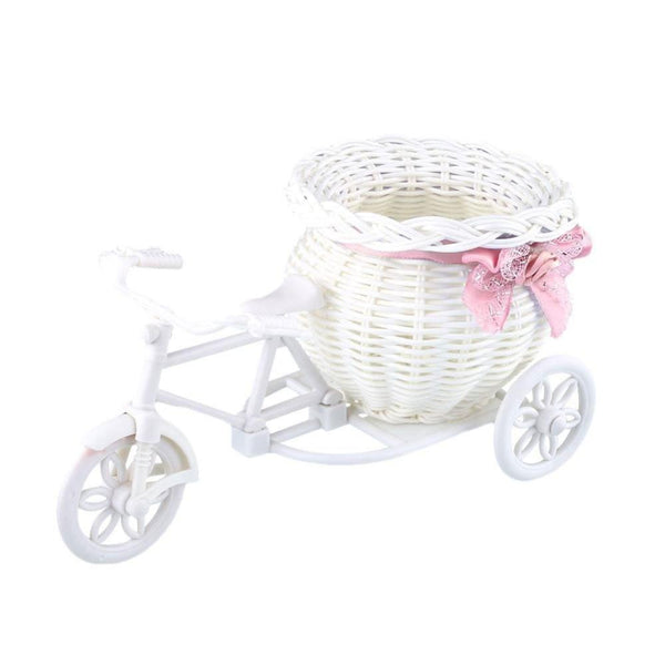 Cute Bicycle Decorative Flower Basket Indoor Plant Holder Dcor Plant Stands