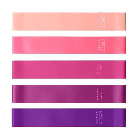 Resistance Trainers 5Pcs Gradient Resistance Bands Home Fitness Exercise Workout Equipment