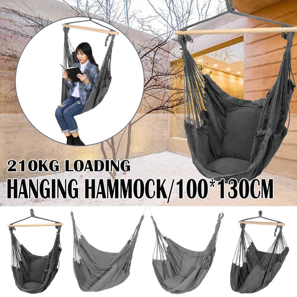 Swinging Hammock Chair Outdoor Indoor Hanging Seat Furniture Swing Seats