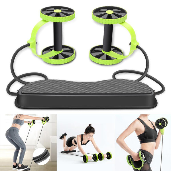Power Roll Ab Roller Wheel Trainer For Abdominal Full Body Workout Fitness