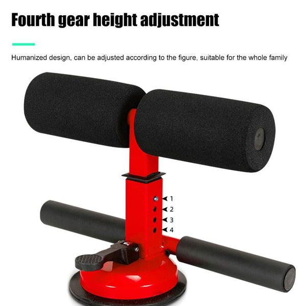 Red / Black Sit Up Push Fitness Equipment Gym Suction Cup Exerciser Abdominal Machines