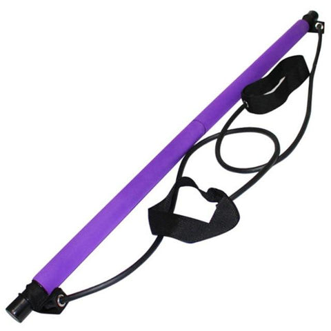 Portable Pilates Stretch Rope Gym Stick Yoga Exercise Bar Trainer Home Fitness
