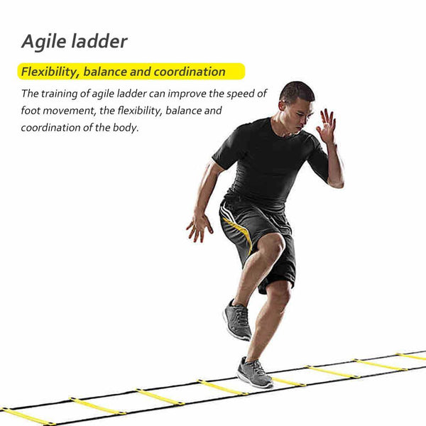 Agility Speed Jump Ladder Soccer Outdoor Training Fitness Exercise Workout Training Aids