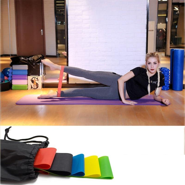 5 Sizes Set Latex Resistance Loops Exercise Booty Bands Gym Fitness Strength Training Resistance Trainers