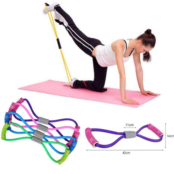 Yoga Gym Fitness Resistance Rubber Tubing Chest Expander Pull Rope Resistance Trainers