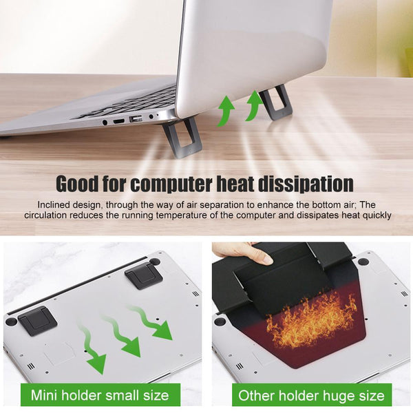 Mini Laptop Notebook Stand Ergonomic Office Accessories Stands Holders & Car Mounts
