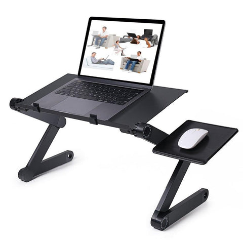 Folding Portable Laptop Desk Ergonomic Aluminum Bed Stand