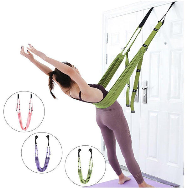 Yoga Doorway Leg Stretcher Gymnastics Loop Resistance Bands Exercise Fitness Yoga Straps