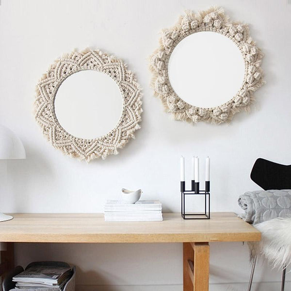 Macrame Mirror Boho Decor Mirrors