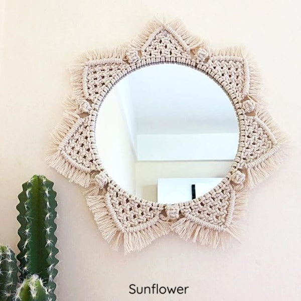 Macrame Mirror Boho Decor Mirrors