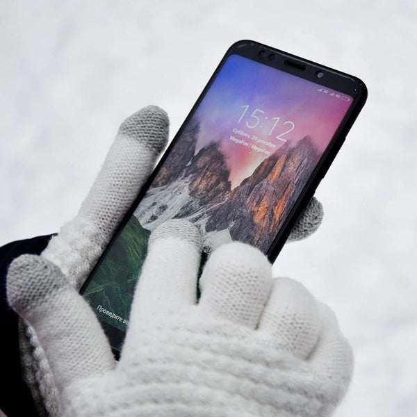 Smart Touchscreen Cashmere Knitted Winter Gloves Women