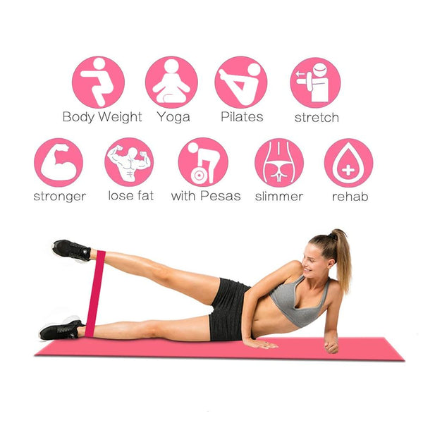 Set Of 5 Gradient Resistance Bands Gym Fitness Strength Exercise Workout Equipment Resistance Trainers