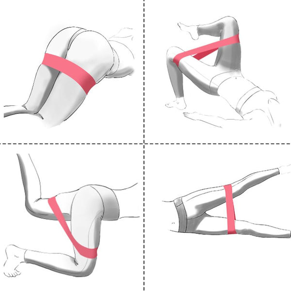 Set Of 5 Gradient Resistance Bands Gym Fitness Strength Exercise Workout Equipment Resistance Trainers