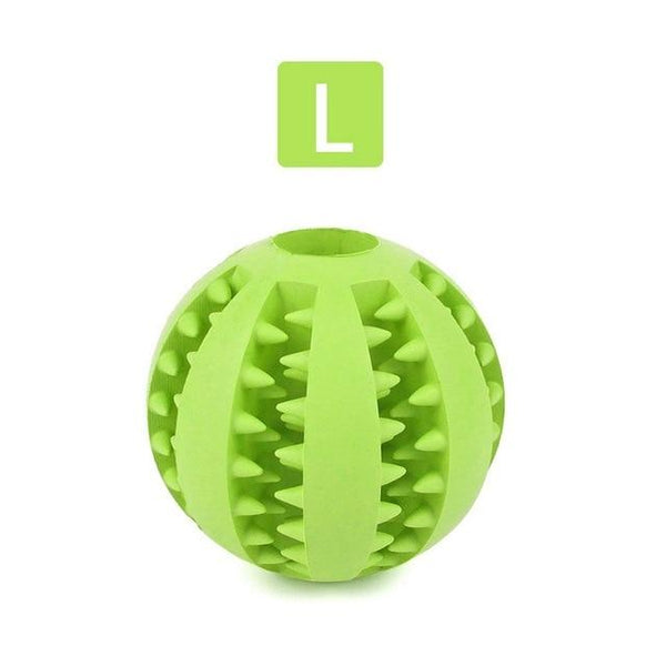 Dog Chew Rubber Ball Toy Dental Clean Teeth Healthy Treat Gum Bite Puppy Pet Play Dog Toys