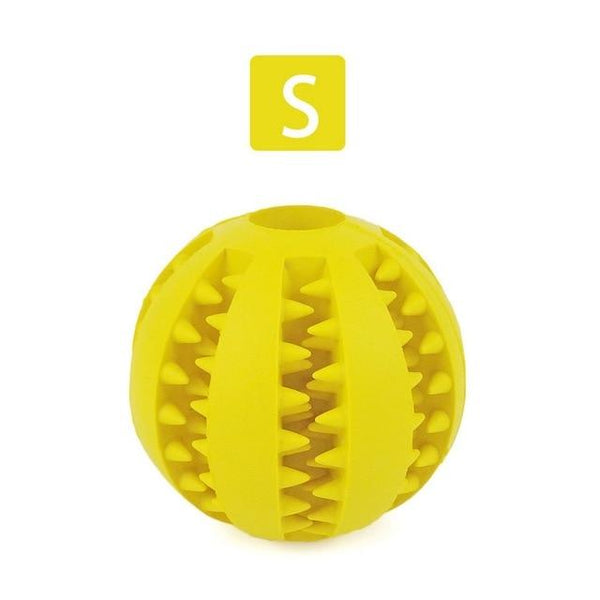 Dog Chew Rubber Ball Toy Dental Clean Teeth Healthy Treat Gum Bite Puppy Pet Play Dog Toys