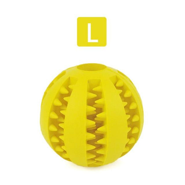 Dog Chew Rubber Ball Toy Dental Clean Teeth Healthy Treat Gum Bite Puppy Pet Play Dog Toys