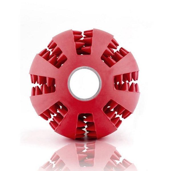 Dog Chew Rubber Ball Toy Dental Clean Teeth Healthy Treat Gum Bite Puppy Pet Play Dog Toys