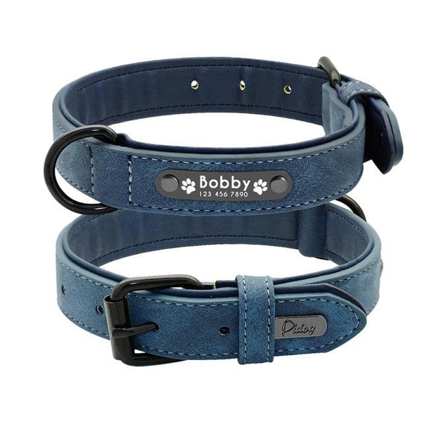 Suede Custom Dog Collar Leash Set