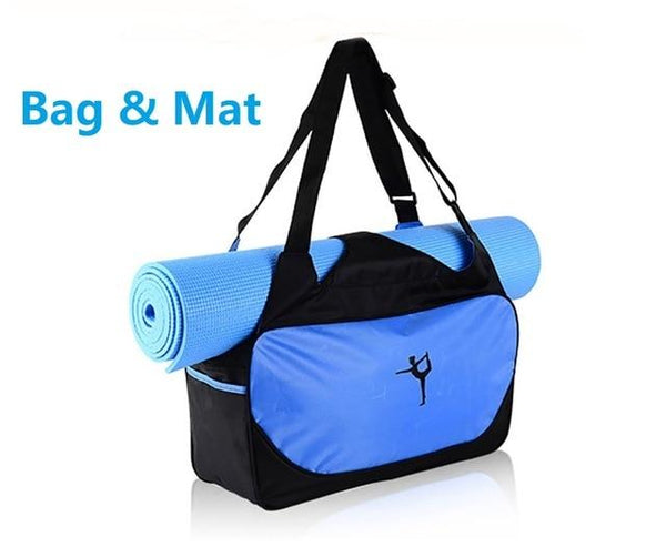 Multi Purpose Gym Bag With Yoga Mat In Blue / Pink Green Purple Orange Exercise Mats