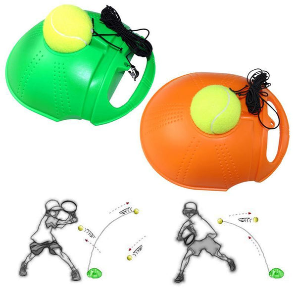 Solo Tennis Trainer With Balls Rebound Practice Training Exercise Fitness Tennis Training Devices