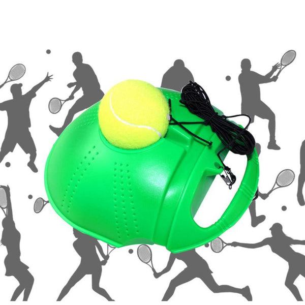 Solo Tennis Trainer With Balls Rebound Practice Training Exercise Fitness Tennis Training Devices