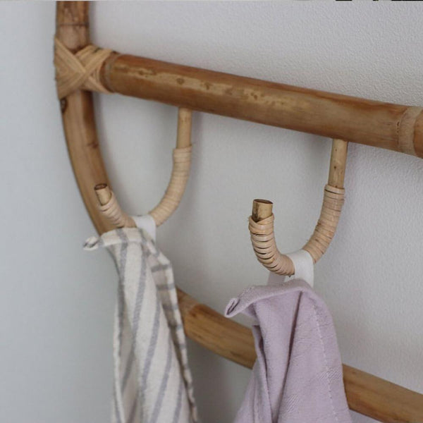 Rattan Wall Hooks Storage Organisation Wall Hooks & Hangers