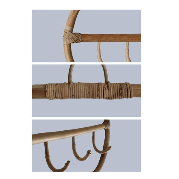 Rattan Wall Hooks Storage Organisation Wall Hooks & Hangers