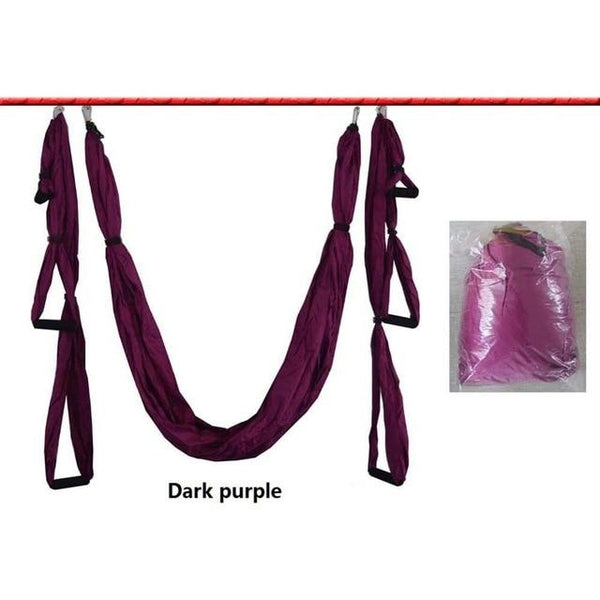 Anti Gravity Aerial Yoga Hammock Hanging Belt Swing Trapeze Home Gym Fitness Exercises Yoga Props