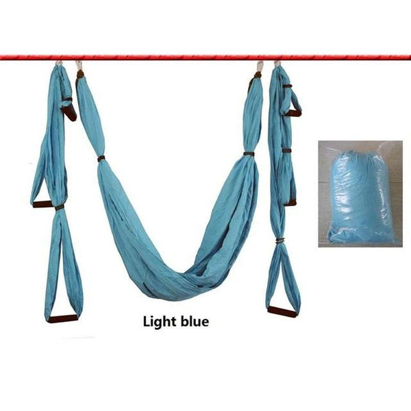 Yoga Props Anti Gravity Aerial Yoga Hammock Hanging Belt Swing Trapeze Home Gym Fitness Exercises