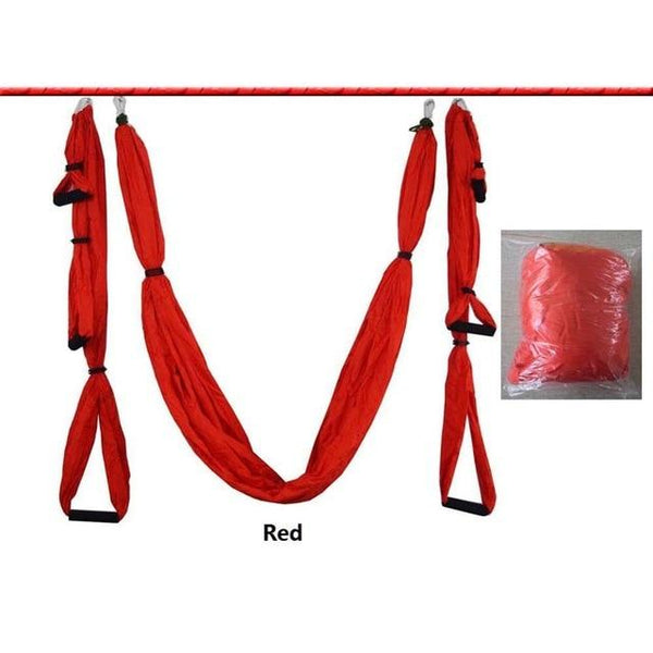 Yoga Props Anti Gravity Aerial Yoga Hammock Hanging Belt Swing Trapeze Home Gym Fitness Exercises