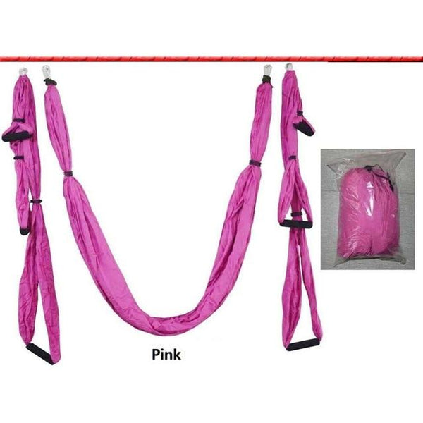 Anti Gravity Aerial Yoga Hammock Hanging Belt Swing Trapeze Home Gym Fitness Exercises