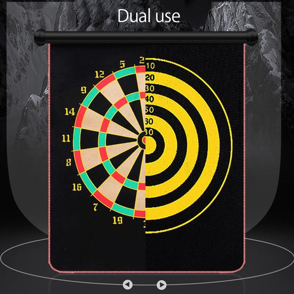 Double Sided Darts Target Set With Magnetic Flocking Dartboard Indoor Sports Family Games Boards