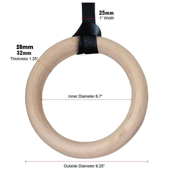 32Mm Gymnastics Training Rings Crossfit Exercise Equipment Fitness Other Strength Training
