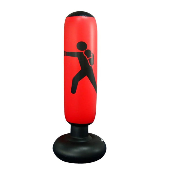 1.6M Red Inflatable Standing Boxing Bag Water Base Stress Punching Gym Punching Bags