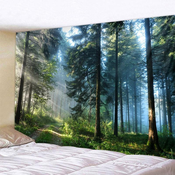 Tapestries Beautiful Printed Natural Forest Large Wall Tapestry Bohemian Art