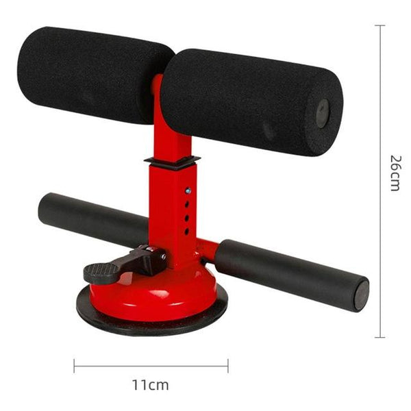 Red / Black Sit Up Push Fitness Equipment Gym Suction Cup Exerciser Abdominal Machines