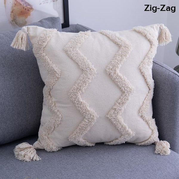 Cushions & Decorative Pillows Boho Tufted Tasseled Cushion Covers