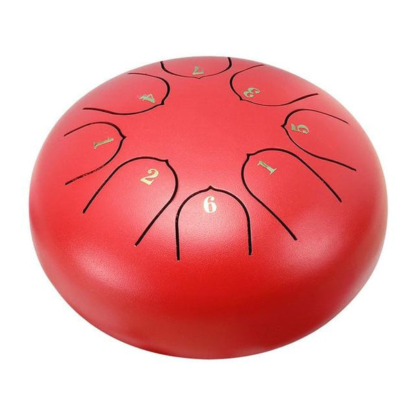 6 Inch Mini 8 Tone Steel Tongue Drum Percussion Musical Instrument Steel Drums