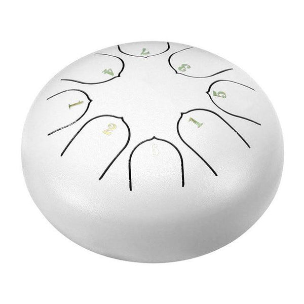 6 Inch Mini 8 Tone Steel Tongue Drum Percussion Musical Instrument Steel Drums
