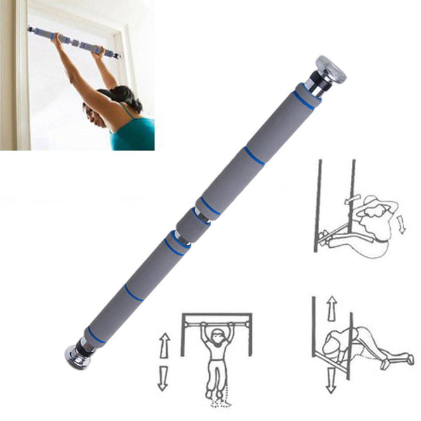 Chin Up Pull Horizontal Bar Adjustable Doorway Pole Home Gym Workout