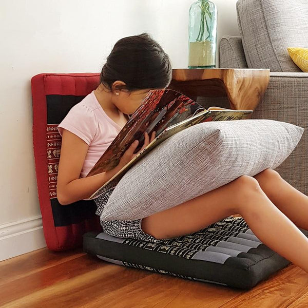 Red Or Blue Thai Design Meditation Cushion Comfortable Kapok Filling Floor Seat Cushions & Decorative Pillows