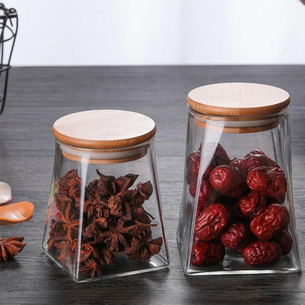 Stylish Glass Stackable Kitchen Storage Containers