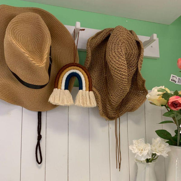 Handmade Macrame Rainbows Boho Nordic Decor Tapestries