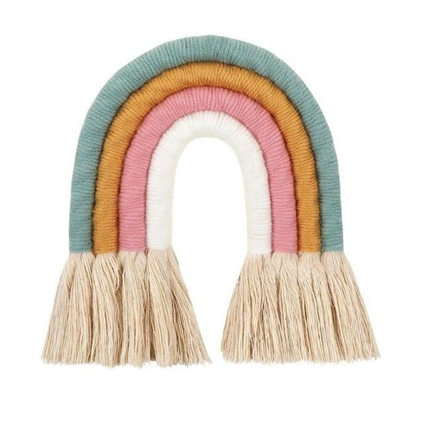 Handmade Macrame Rainbows Boho Nordic Decor Tapestries