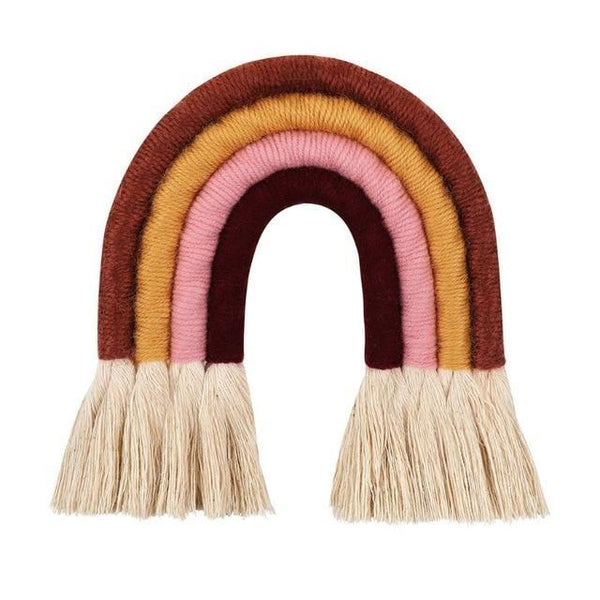 Handmade Macrame Rainbows Boho Nordic Decor Tapestries