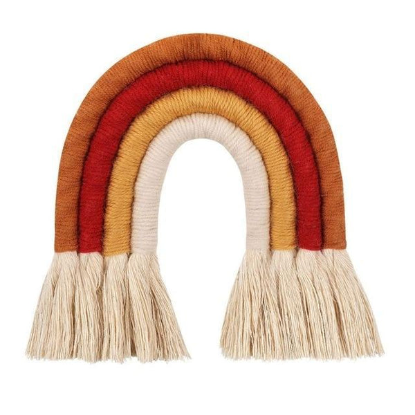 Handmade Macrame Rainbows Boho Nordic Decor Tapestries
