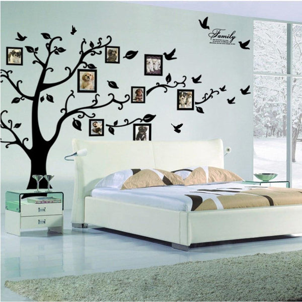 Large 200X250cm Diy Photo Tree Removable Mural Art Decor Wall Stickers